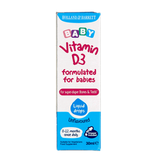 Holland and Barrett Baby Vitamin D3 Drops 30ml