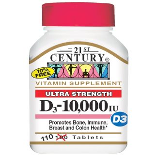 21st Century super strenght D3-10000 IU, 110 таблеток