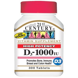 21st Century super strenght D3-1000 IU, 300 таблеток