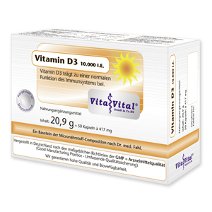 Vita Vital Vitamin D3 10.000 I.E. 50 Kapseln