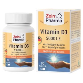 ZeinPharma Vitamin D3 5000 I.E. 90 kapseln