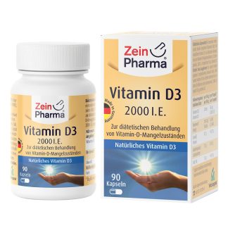 ZeinPharma Vitamin D3 2000 I.E. 90 kapseln