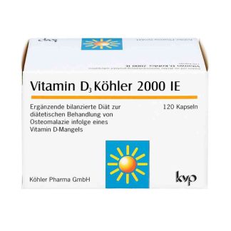 Vitamin D3 Köhler 2000 IE 120 kapseln
