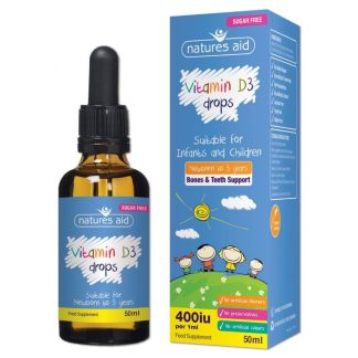 Natures Aid Vitamin D3 drops 400iu/ml 50ml
