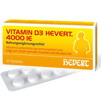 VITAMIN D3 HEVERT 4000 I.E. 30 Tabletten
