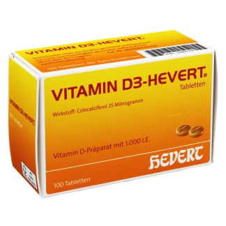 VITAMIN D3 HEVERT 1000 I.E. 100 Tabletten