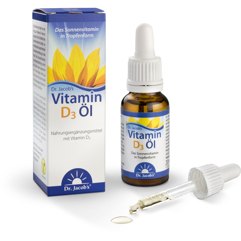 VITAMIN D3 ÖL Dr.Jacob`s Tropfen 20 ml