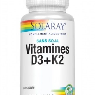 Vitamines D3+K2 100 capsules vegetables
