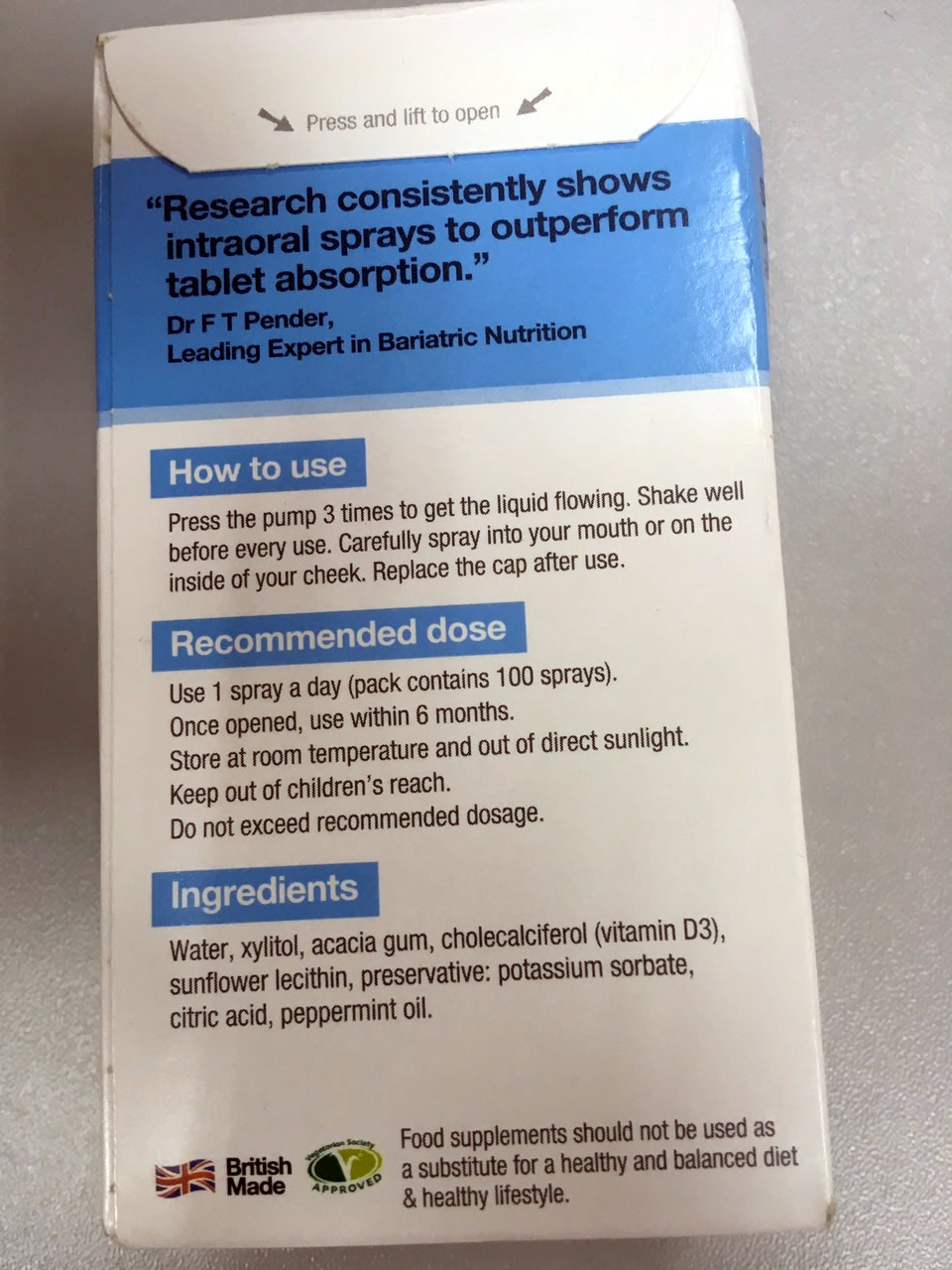 BetterYou DLux1000 Vitamin D Oral Spray 15ml — изображение 4