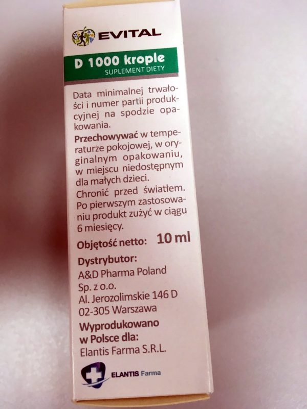 Evital D 1000, krople, 10 ml — изображение 3