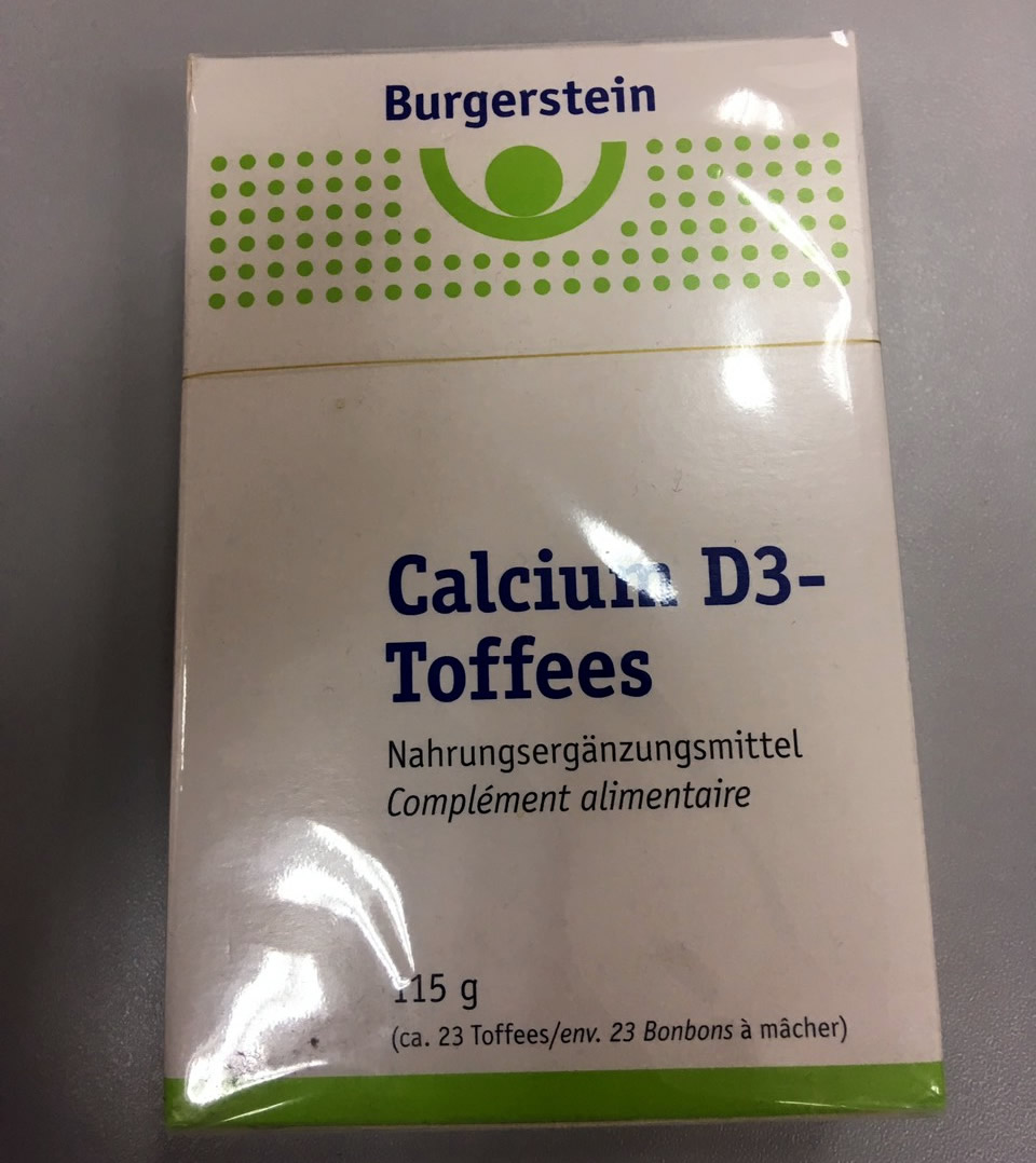 BURGERSTEIN Calcium D3 Toffees 115 g — изображение 3