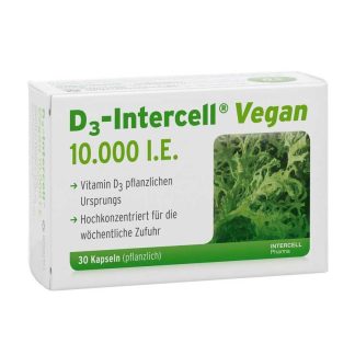 D3-Intercell Vegan 10.000 I.E. 30 Kapseln