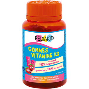 Pediakid Gommes Vitamine D3 Enfants 60 gommes