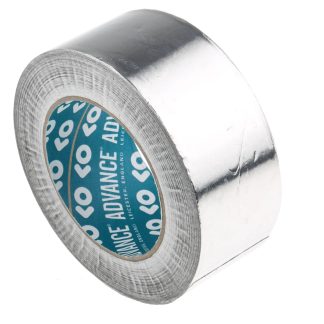 Nastro in alluminio Advance Tapes, 45m x 50mm x 0.04mm, Non conduttivo, Resistenza termica +110°C max