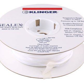 Nastro PTFE Klinger col. Bianco 8m x 10mm x 3mm, +250°C max.