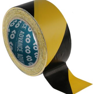 Nastro per segnalazione di pericolo Nero/ giallo Advance Tapes AT8, in PVC, 50mm x 33m
