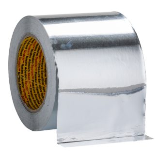 Nastro in alluminio 3M, 50m x 100mm x 0.025mm, Resistenza termica +70°C max