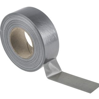 Nastro telato Argento in Tessuto RS PRO, adesivo in Resina di gomma, 50mm x 50m x 0.23mm