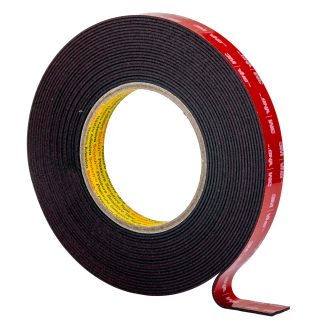 Nastro Biadesivo in Schiuma acrilica 3M VHB™ 5962F, 19.0mm x 8.0m x 1.60mm, Nero, 52 N/cm