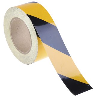 Nastro riflettente Nero/ giallo RS PRO Lamina di alluminio