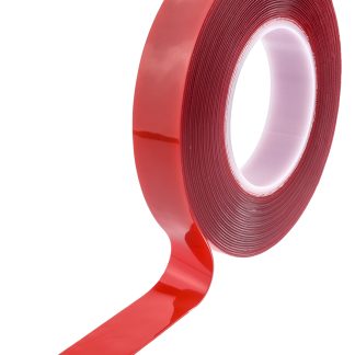 Nastro Biadesivo in Schiuma acrilica Hi-Bond VST 4100C, 25.0mm x 10.0m x 1.0mm, Trasparente, 13,3 N/cm