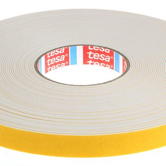 Nastro adesivo in schiuma Biadesivo in Schiuma in PE espanso Tesa 62936, 19.0mm x 25.0m x 1.60mm, Bianco, 19 N/cm
