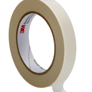 Nastro americano Bianco in Tessuto di vetro 3M Scotch 69, adesivo in Silicone, 19mm x 33m x 0.18mm