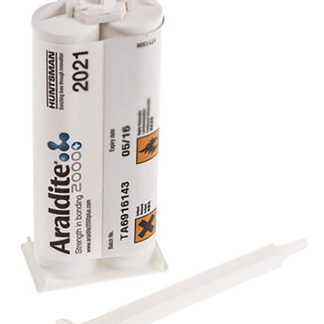 Adesivo acrilico Araldite 2021-1, col. Verde, giallo, Doppia cartuccia da 380 ml