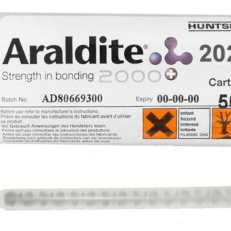 Adesivo acrilico Araldite 2022-1, col. Bianco, giallo, Doppia cartuccia da 50 ml