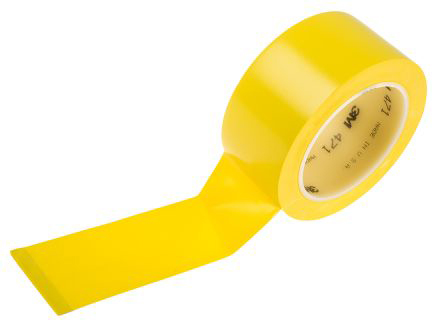Nastro di indicazione di corsia Giallo 3M Scotch 471, in Vinile, 25mm x 33m