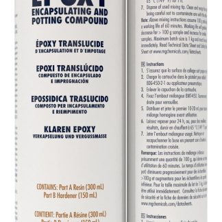 Composto per resinatura in Epossidico MG Chemicals, col. Traslucido, Cartuccia da 450 mL