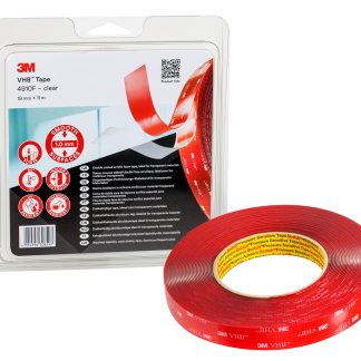 Nastro Biadesivo in Schiuma acrilica 3M VHB™ 4910F, 19.0mm x 11.0m x 1.0mm, Trasparente, 26 N/cm