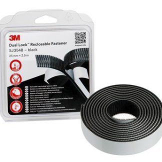 Nastro Hook & Loop 3M Dual Lock™ SJ3540, 25mm x 2.5m, Nero