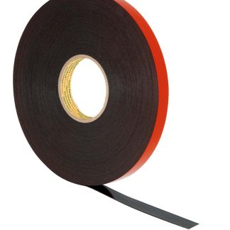 Nastro Biadesivo in Schiuma acrilica 3M VHB™ 5962F, 25.0mm x 33.0m x 1.60mm, Nero, 52 N/cm