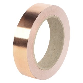 Nastro in rame RS PRO, 33m x 19mm x 0.035mm, , Non conduttivo, Resistenza termica +155°C max
