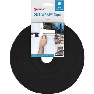 Nastro Hook & Loop Velcro® One-Wrap VEL-OW64141, 20mm x 25m, Nero