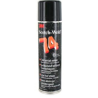 Adesivo spray 3M Foam Fast 74, col. Arancione, Barattolo da 500 ml