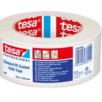 Nastro americano Bianco in Tessuto estruso in PE Tesa 04688-00043 x 0.26mm