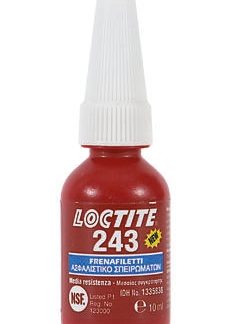 Frenafiletti Loctite 243, presa 2 h, col. Blu, Bottiglia da 10 ml