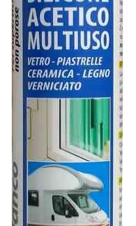 Sigillante al silicone CFG Trasparente, Cartuccia da 280 ml, -50 → +100 °C