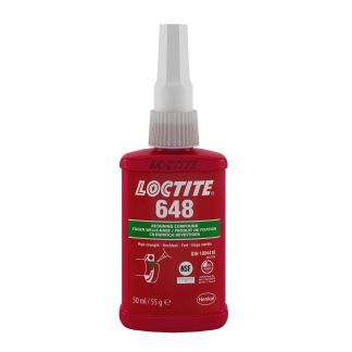 Bloccante Loctite Loctite 648, grado Elevato, 50 ml, -55 → +175 °C