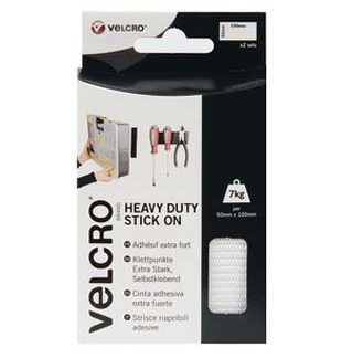 Nastro Hook & Loop Velcro® Heavy Duty, 50mm x 100mm, Bianco