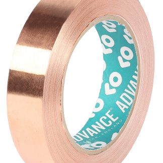 Nastro in rame Advance Tapes, 33m x 25mm x 0.05mm, Conduttivo, Resistenza termica +155°C max