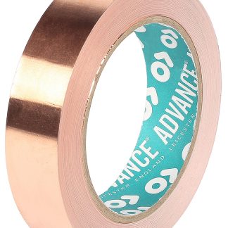 Nastro in rame Advance Tapes, 33m x 10mm x 0.035mm, , Non conduttivo, Resistenza termica +155°C max