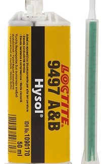 Adesivo epossidico Loctite Hysol 9497 Grigio, Doppia cartuccia da 50 ml, -55 → +180 °C, per metalli
