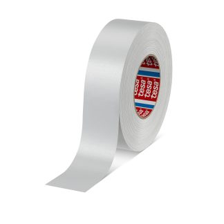 Nastro telato Bianco in Tessuto rivestito in acrilico Tesa 4651, adesivo in Gomma naturale, 50mm x 50m x 0.31mm