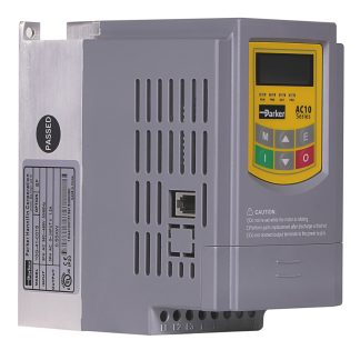 Inverter Parker, 0,55 kW, 400 V c.a., 3 fasi, 0.5 → 590Hz