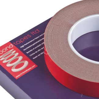 Nastro Biadesivo in Rivestimento PE Hi-Bond VST 3120G, 25.0mm x 33.0m x 1.10mm, Grigio, 25,7 N/cm