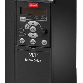 Inverter Danfoss, 3 kW, 400 V c.a., 3 fasi, 0 → 200 (VVC+ Mode) Hz, 0 → 400 (U/f Mode) Hz