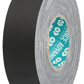 Nastro americano Nero in Tessuto Advance Tapes AT160, adesivo in Gomma naturale, 12mm x 50m x 0.33mm